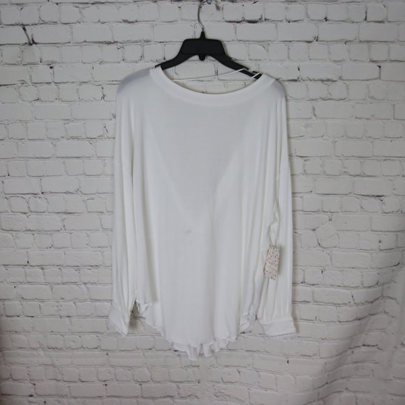 Free People Shimmy Shake Long Sleeve Top in Ivory - Picture 5 of 10